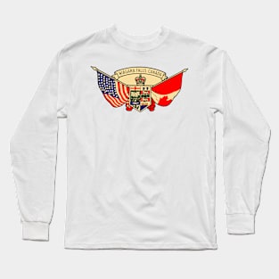 Vintage Style Niagara Falls Crest Long Sleeve T-Shirt